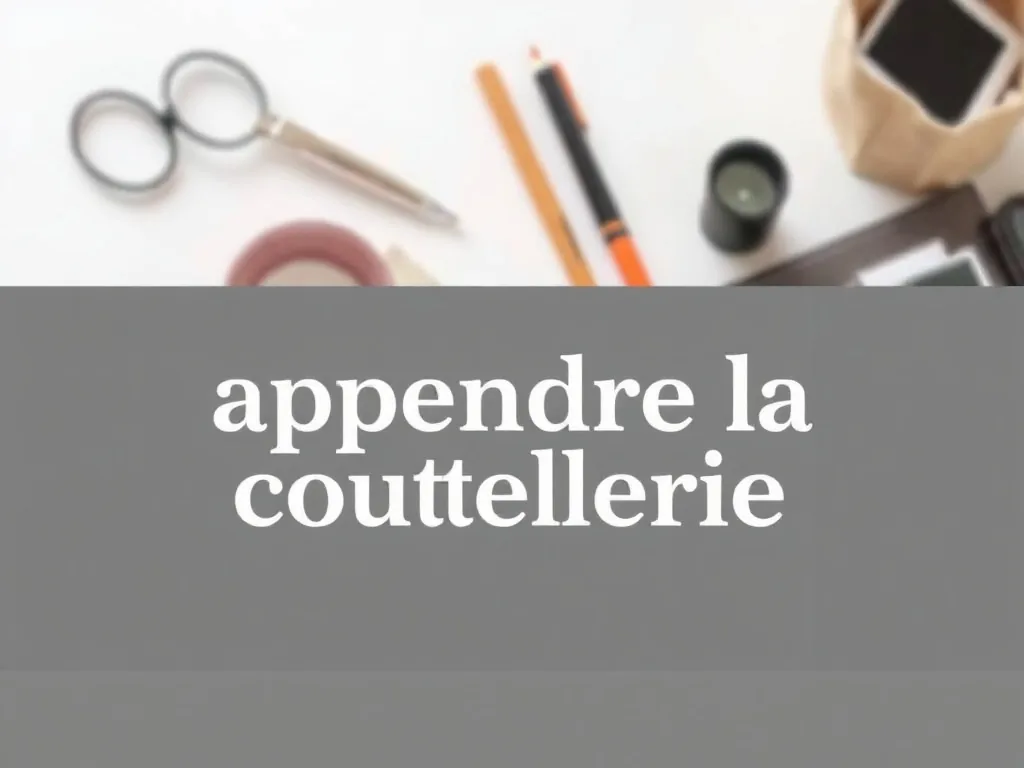 Un apprenti coutelier polit la lame d'un couteau de cuisine