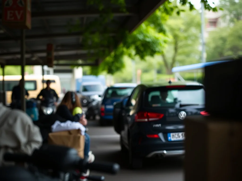 Écran d'ordinateur affichant une interface d'auto-école en ligne, avec un volant et un code de la route en arrière-plan flou