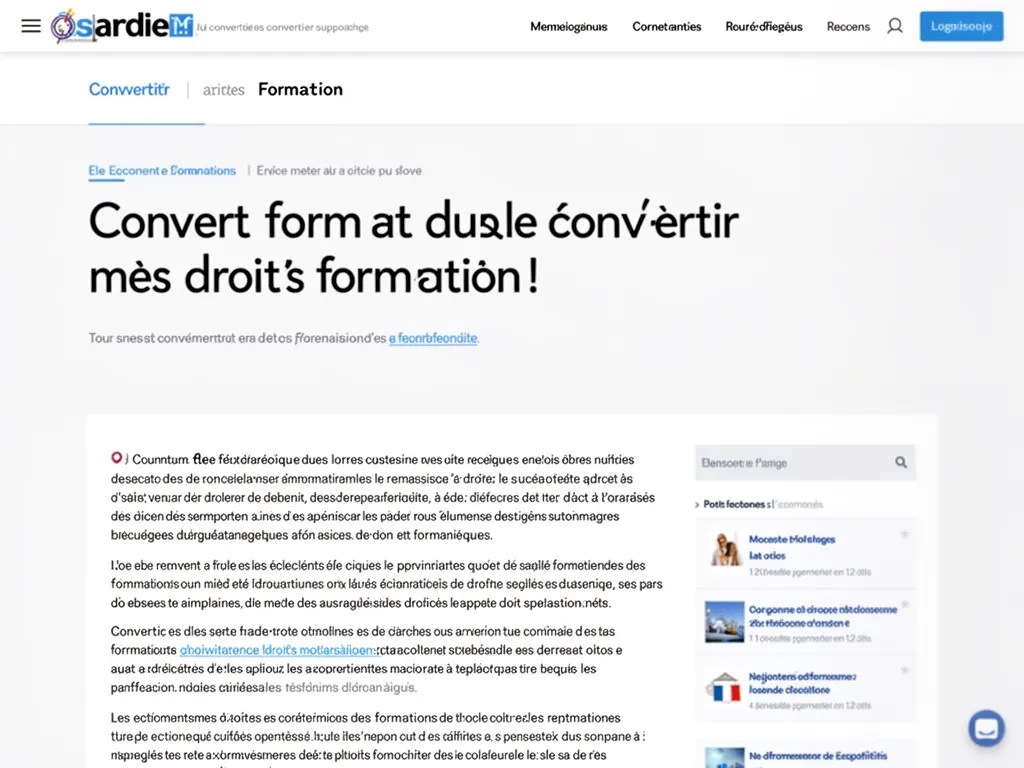 Interface Mon Compte Formation avec les compteurs d'heures CPF et la monnaie euro, conversion en cours