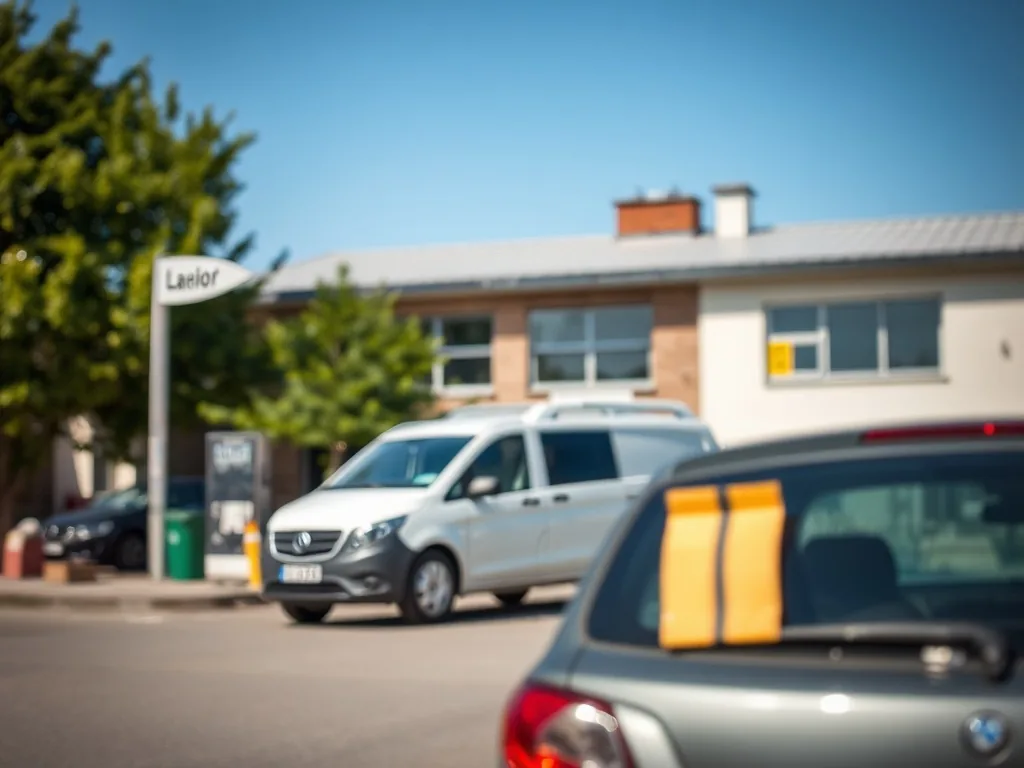 Panneau de certification Qualiopi apposé à l'entrée d'une auto-école, à côté du label qualité des écoles de conduite